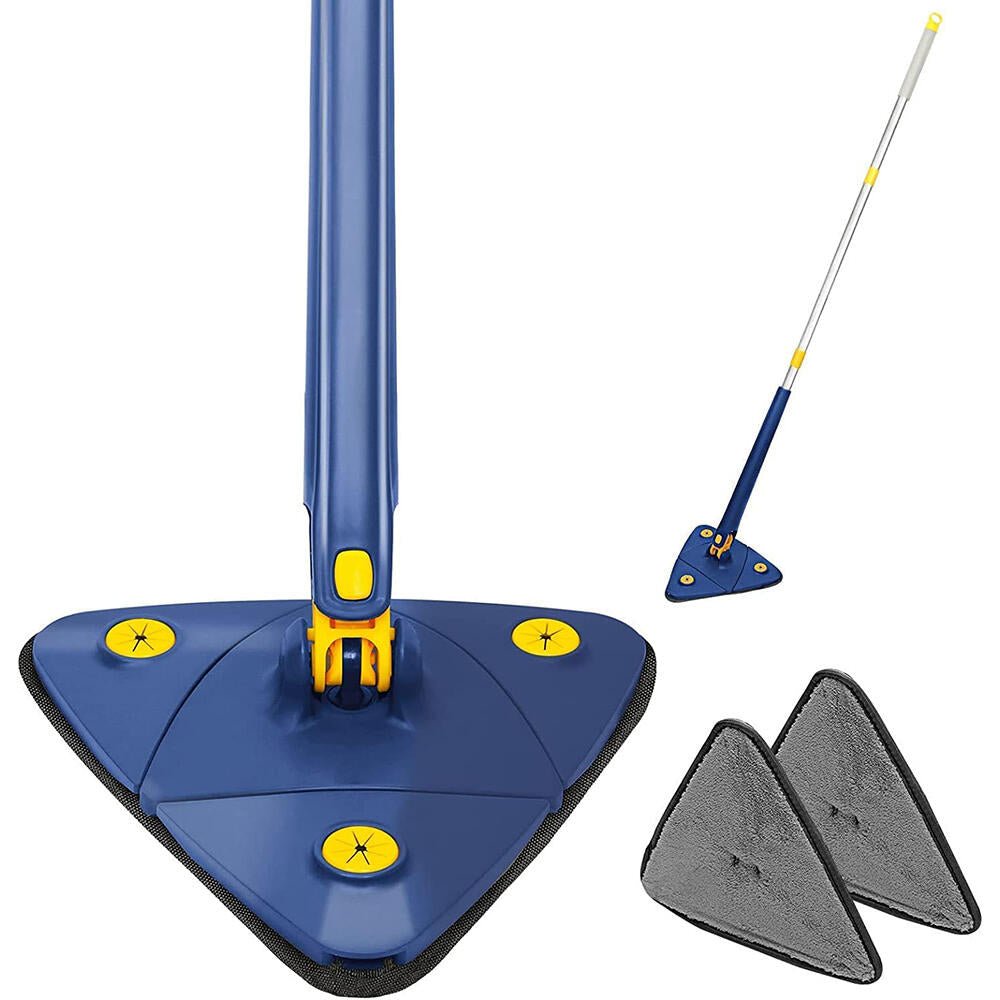 Mopa Fregona Triangular De Limpieza Ajustable Giratoria de 360° - Hogar Seguro