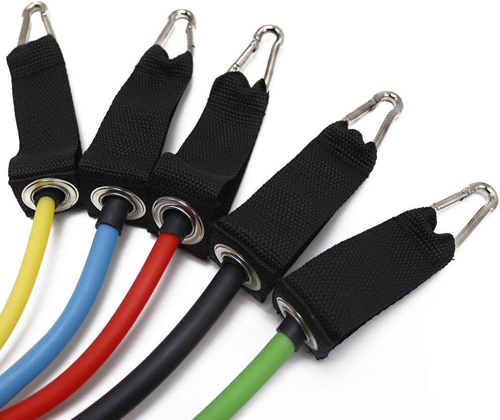 ElastiPro™ Kit 5 Bandas de Resistencia Multicolor con Asas | Entrenamiento Completo en Casa