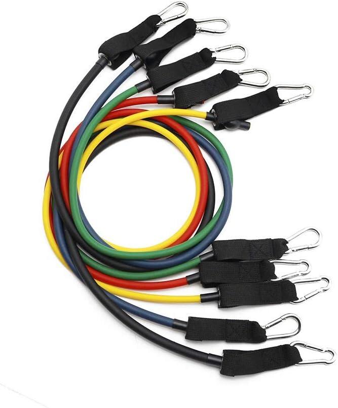 ElastiPro™ Kit 5 Bandas de Resistencia Multicolor con Asas | Entrenamiento Completo en Casa